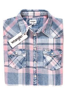 WRANGLER WESTERN SHIRT CHALK PINK W5236SFWG