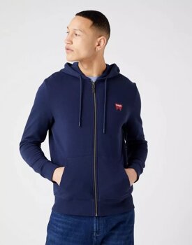 WRANGLER ZIP THRU HOODIE MĘSKA BLUZA KAPTUR LOGO