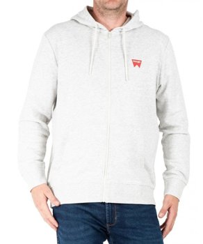 WRANGLER ZIP THRU HOODIE MĘSKA BLUZA ROZPINANA LOGO OAT MELE W664HAC17