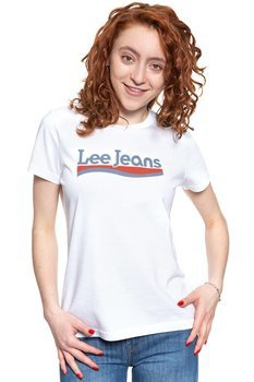 LEE T SHIRT DAMSKI CREW NECK TEE BRIGHT WHITE L41LETLJ 112109060