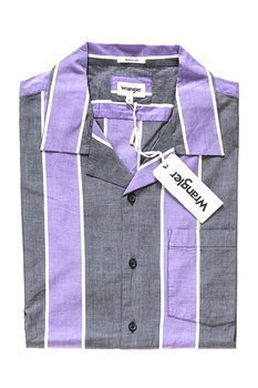 KOSZULA WRANGLER SS RESORT SHIRT TROPICAL PURPLE W59076SW3 112129663