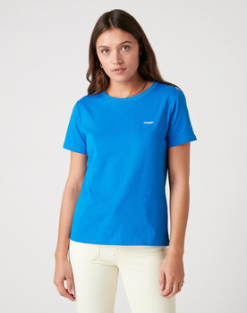 DAMSKI T-SHIRT WRANGLER SIGN OFF TEE STRONG BLUE W7Q0-D3-X2V 112132068