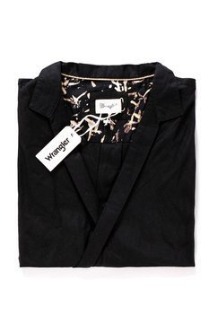 KOSZULA WRANGLER L/S WRAP SHIRT BLACK W5180BD01