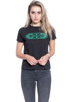 DAMSKI T-SHIRT WRANGLER SS GRAPHIC TEE FADED BLACK W7Z4EVXV6 112132172