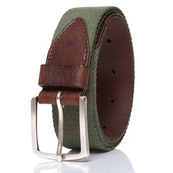 PASEK WRANGLER CANVAS BELT ARMY GREEN W0B3389V7 112125519