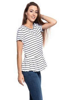 MUSTANG T SHIRT DAMSKI Alina C Ruffle 1009444 11722