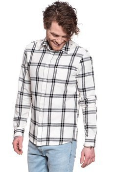 KOSZULA MĘSKA W KRATĘ WRANGLER LS 1 PKT SHIRT OFF WHITE W5A1T2737 112129985