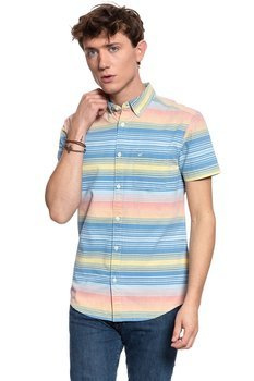 KOSZULA MĘSKA KRÓTKI RĘKAW WRANGLER SS 1 PKT BUTTON DOWN LIGHT INDIGO W5J21GX4E 112130173