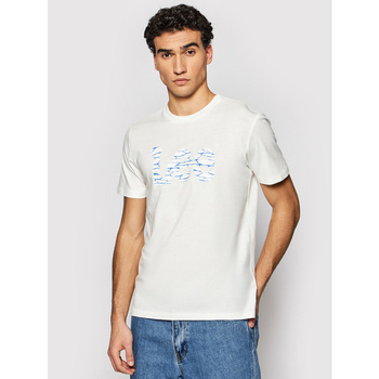 MĘSKI T-SHIRT LEE WOBBLY LOGO TEE ECRU L65QAINQ 112116129