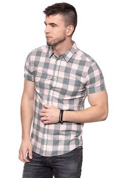 KOSZULA MĘSKA KRÓTKI RĘKAW WRANGLER SS 1PKT SHIRT ROSE SHADOW W5881OYS8 112129603