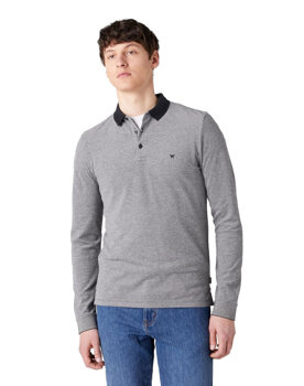 WRANGLER LS REFINED POLO MĘSKA KOSZULKA BLACK W7F9KH100 112131817