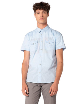 WRANGLER SS WESTERN SHIRT CERULEAN BLUE W5J06SXVT 112130153