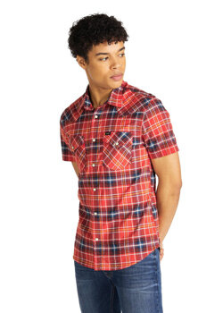 KOSZULA MĘSKA LEE SS WESTERN POPPY RED L640DKNH 112115270