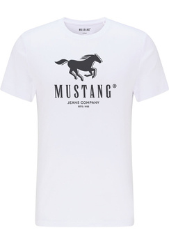 MUSTANG ALEX C PRINT MĘSKI T-SHIRT KOSZULA LOGO TEE GENERAL WHITE 1015051 2045