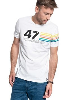 WRANGLER SS RAINBOW TEE OFF WHITE W7F1FK737 112131797