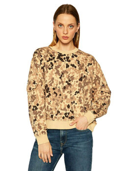 LEE POCKET SWEATSHIRT DAMSKA BLUZA BEZ KAPTURA BLEACHED SAND L53ZTXO