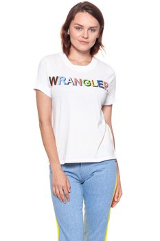 WRANGLER T SHIRT DAMSKI T-SHIRTS 80´S TEE WHITE W7010EV12 112130877