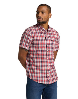 KOSZULA MĘSKA LEE BUTTON DOWN SS AURORA RED L886KZNV 112123676