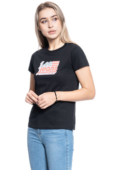 DAMSKI T-SHIRT LEE CREW NECK TEE BLACK L41LYG01 112109066
