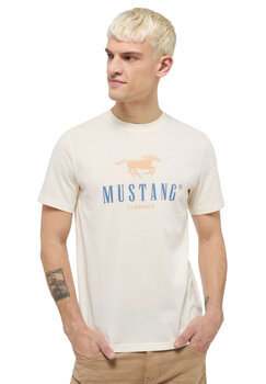 MUSTANG ALEX C PRINT MĘSKI T-SHIRT KOSZULKA NADRUK LOGO PRISTINE 1013808 8001