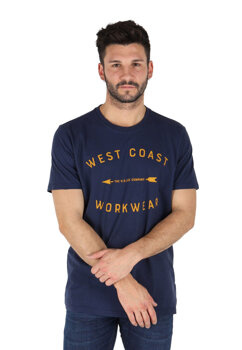 LEE WORKWEAR TEE MĘSKI T-SHIRT REGULAR FIT DARK NAVY L60BFENM 112113257