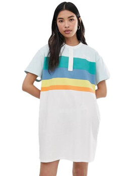 WRANGLER POLO DRESS DAMSKA SUKIENKA WHITE W9N0FZ989 112132436