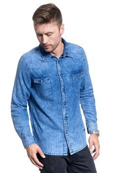 MĘSKA KOSZULA MATERIAŁOWA MUSTANG CLEMENS KC D-STRIPE 1008984 11556