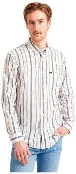 LEE RIVETED SHIRT MĘSKA KOSZULA RELAXED FIT NAVY L66ITI35 112116461